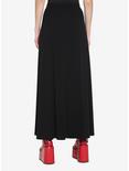 Black Hook-And-Eye Maxi Skirt, BLACK, alternate