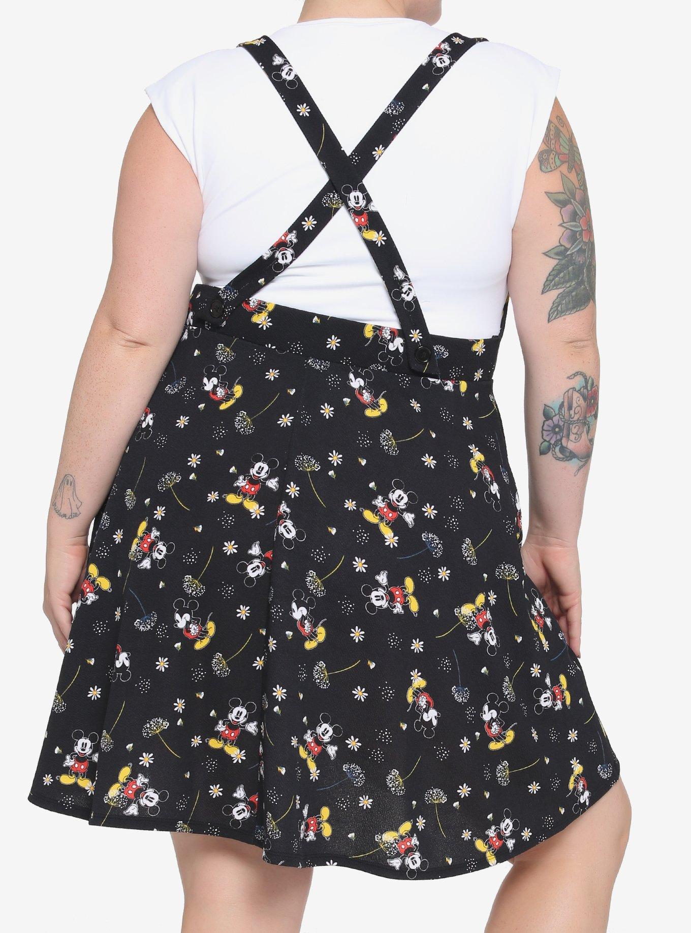 Disney Mickey Mouse Dandelion Suspender Skirt Plus Size, MULTI, alternate