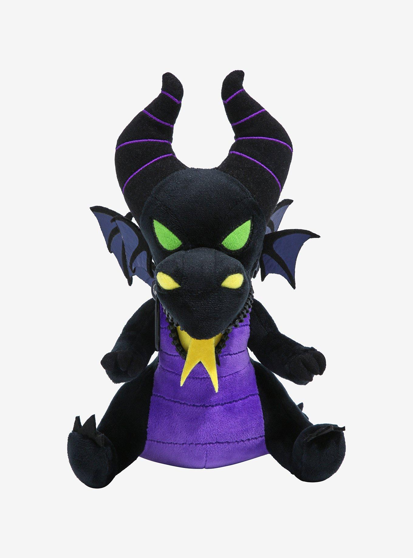 Disney Sleeping Beauty Dragon Maleficent Zip Mouth 8 Inch Plush, , hi-res