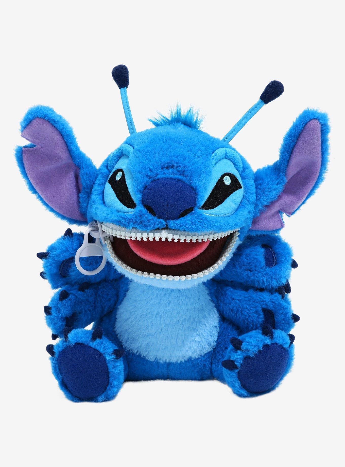 Disney Lilo & Stitch Stitch (Alien Form) Zip Mouth 8 Inch Plush, , alternate