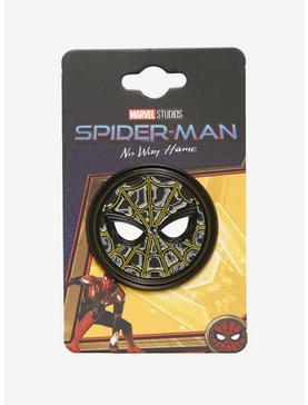 Marvel Spider-Man: No Way Home Black Spider-Man Mask Logo Enamel Pin - BoxLunch Exclusive, , hi-res