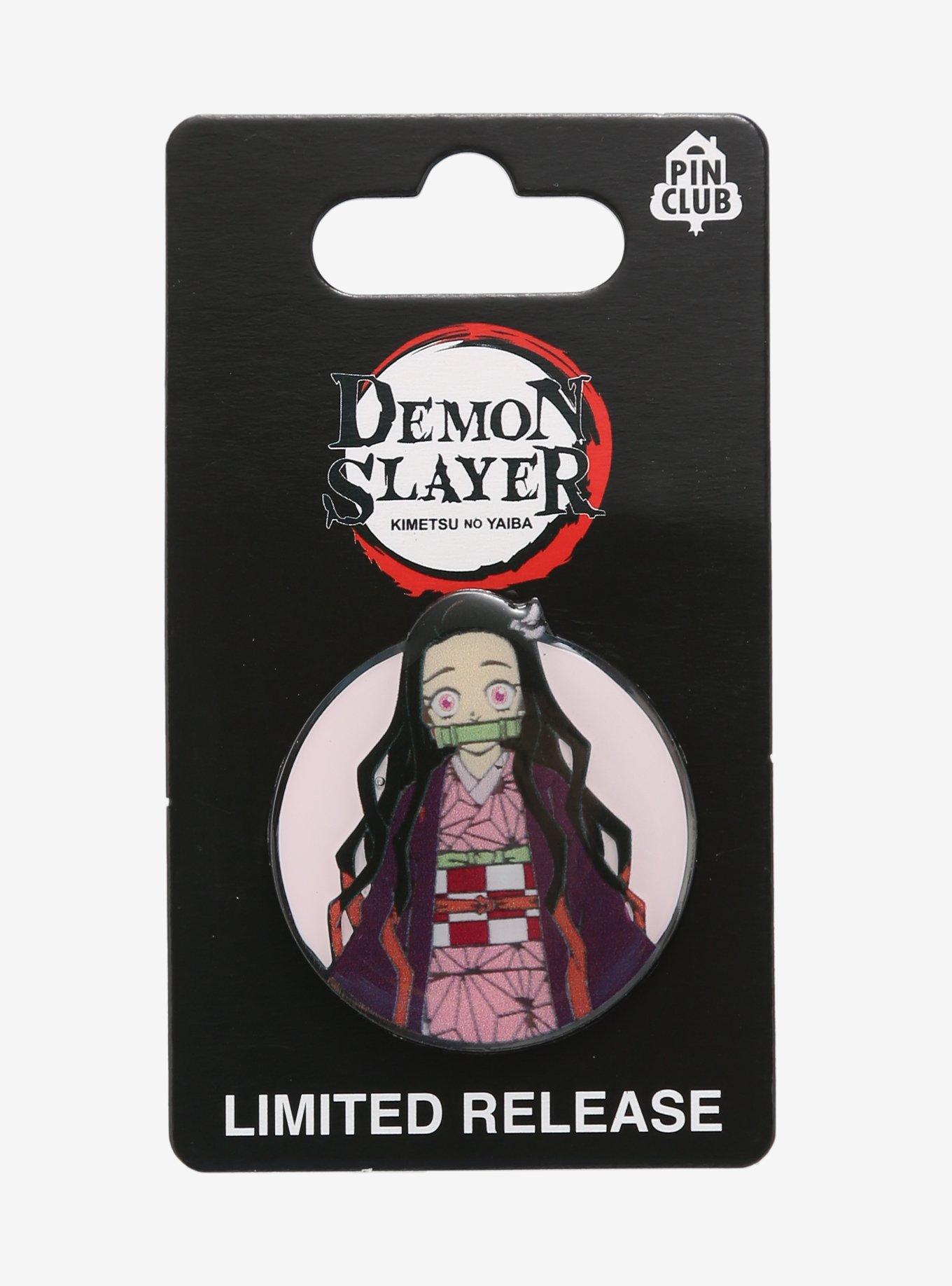 Demon Slayer: Kimetsu no Yaiba Nezuko Circle Portrait Enamel Pin, , alternate