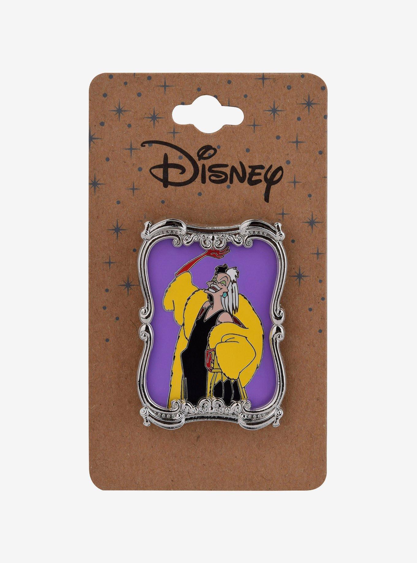 Disney 101 Dalmatians Cruella De Vil Framed Portrait Enamel Pin - BoxLunch Exclusive, , alternate
