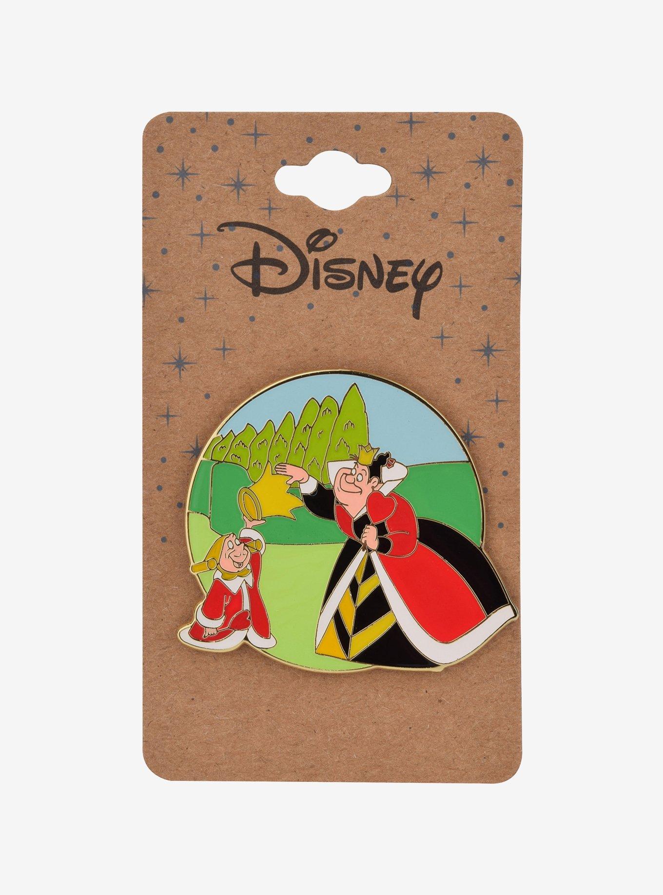 Disney Alice in Wonderland The King and Queen of Hearts Circle Frame Enamel Pin - BoxLunch Exclusive, , alternate