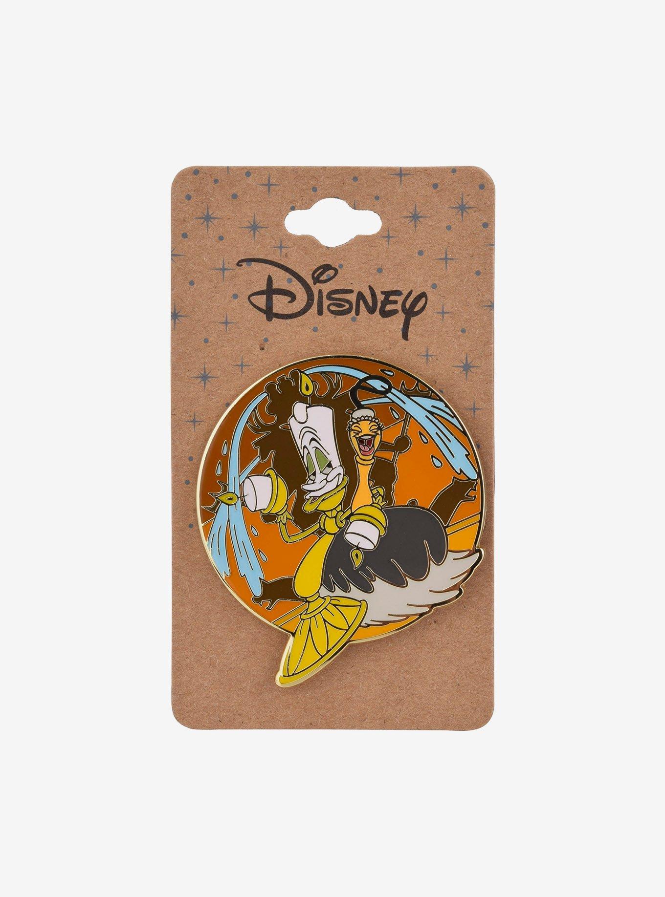 Disney Beauty and the Beast Lumiere & Fifi Enamel Pin - BoxLunch Exclusive, , alternate