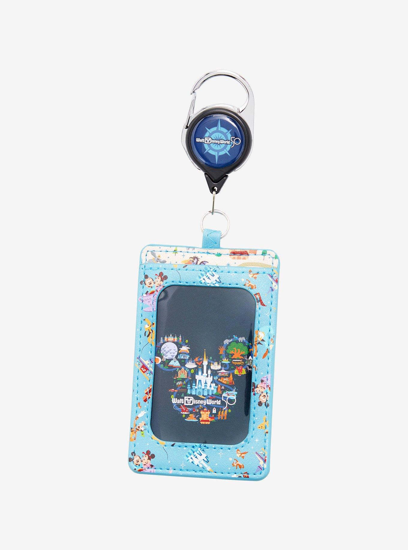 Disney Walt Disney World 50th Anniversary Map & Attractions Retractable Lanyard - BoxLunch Exclusive, , alternate