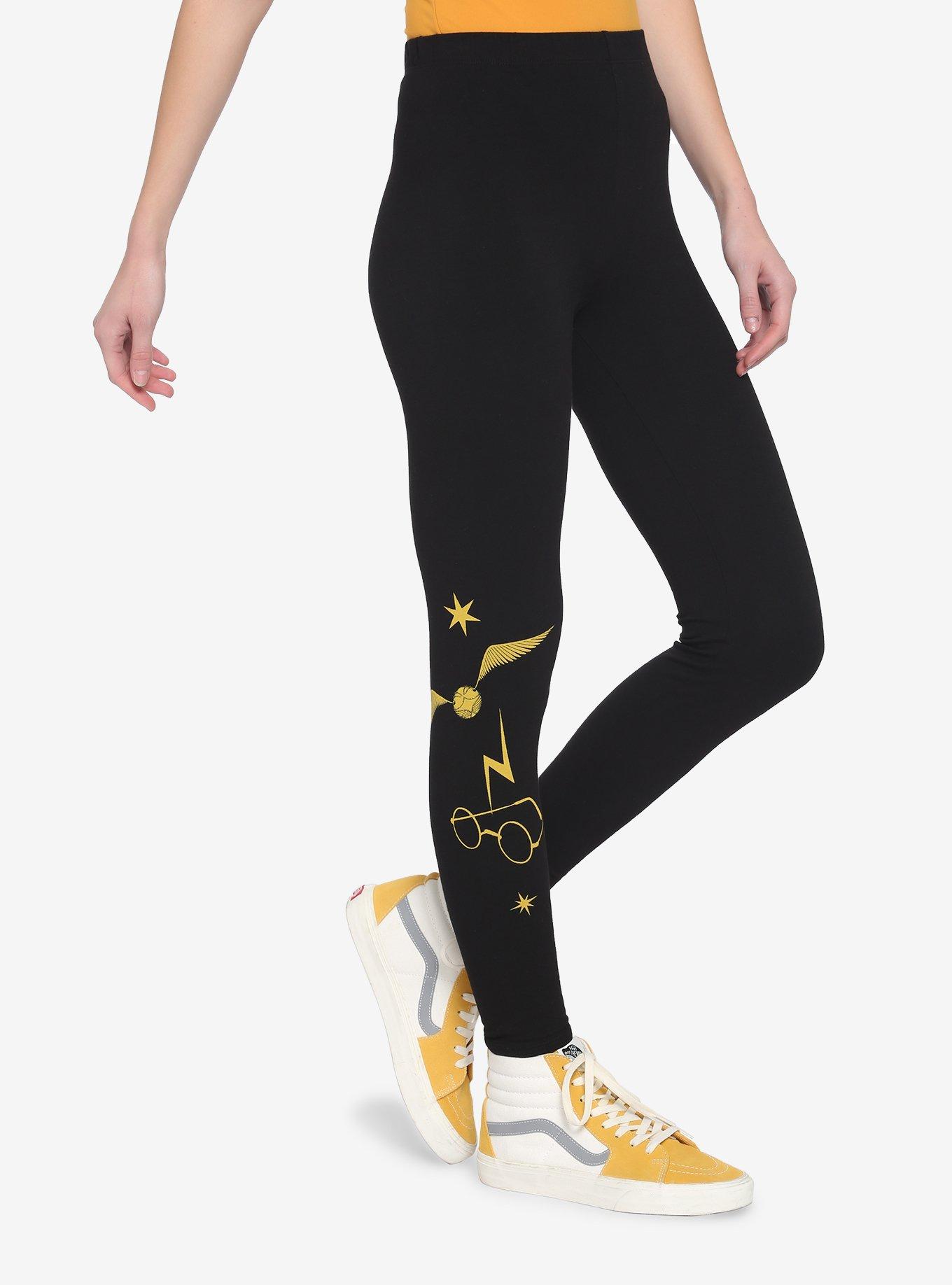 Harry Potter Hogwarts & Symbols Leggings, MULTI, alternate