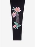 Studio Ghibli Kiki's Delivery Service Jiji Floral Leggings Plus Size, MULTI, alternate