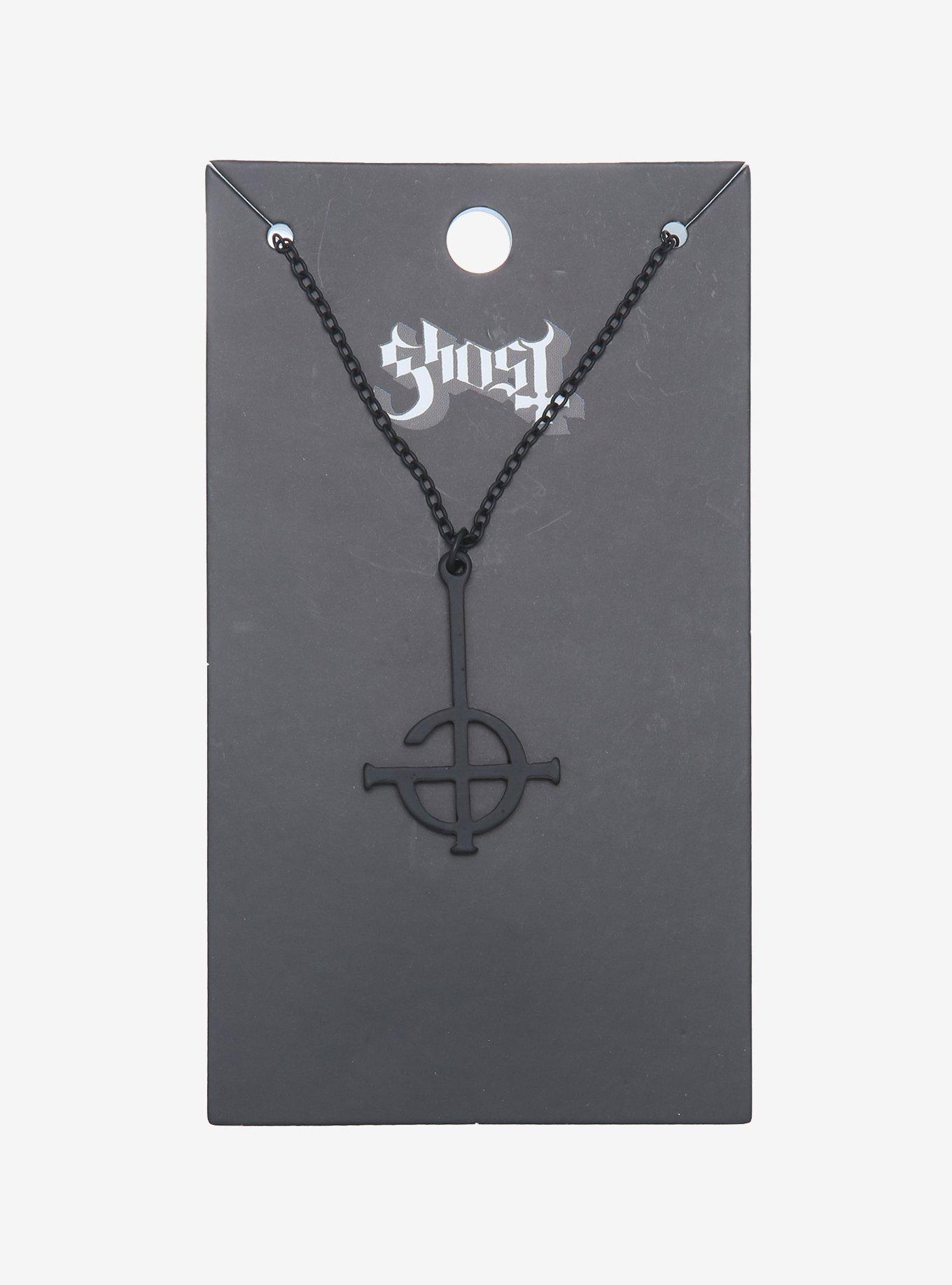 Ghost Grucifix Pendant Necklace, , alternate