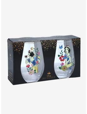 Disney Princess Snow White Watercolor Portrait Wine Glass Set - BoxLunch Exclusive, , hi-res