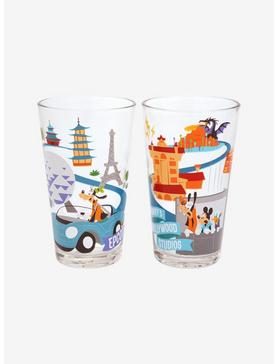 Disney Walt Disney World 50th Anniversary Parks & Attractions Pint Glass Set - BoxLunch Exclusive, , hi-res