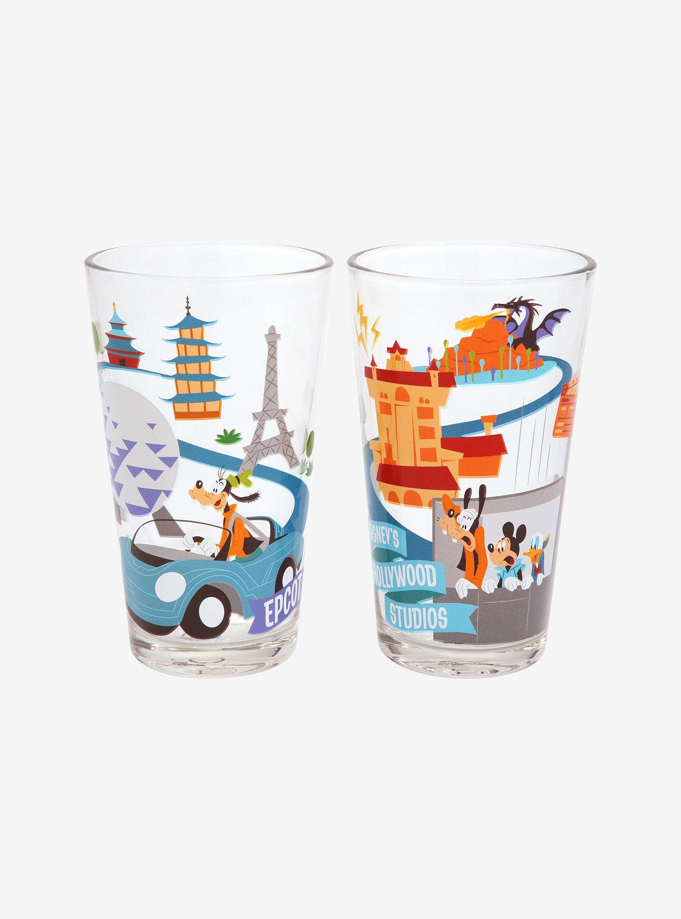Disney Walt Disney World 50th Anniversary Parks & Attractions Pint Glass Set - BoxLunch Exclusive, , alternate
