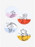 Disney Winnie the Pooh Sketch Art Ceramic Coaster Set, , alternate