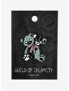 Two-Headed Teddy Bear Enamel Pin By Guild Of Calamity, , hi-res