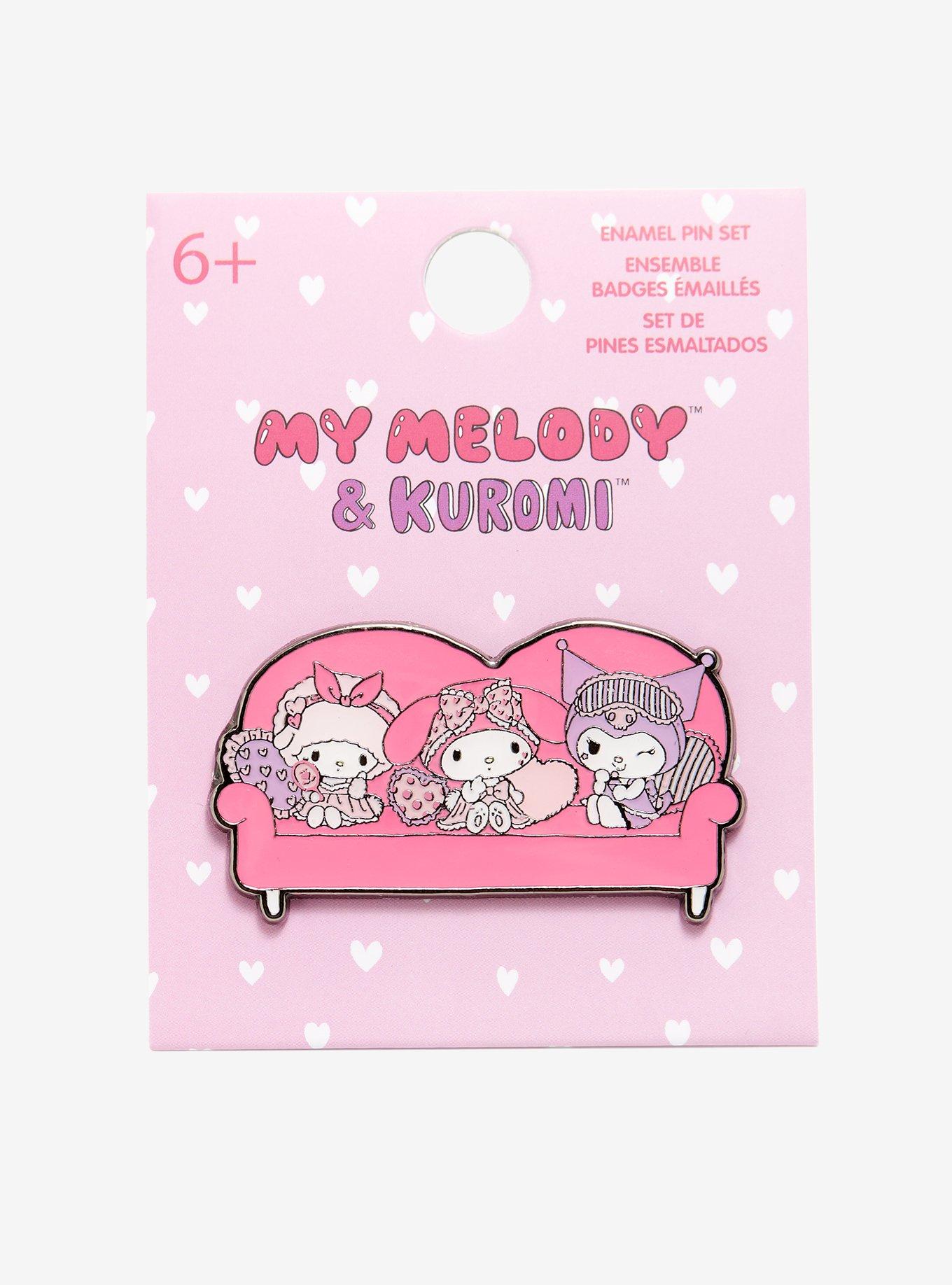 Loungefly My Melody & Kuromi Slumber Party Enamel Pin, , alternate