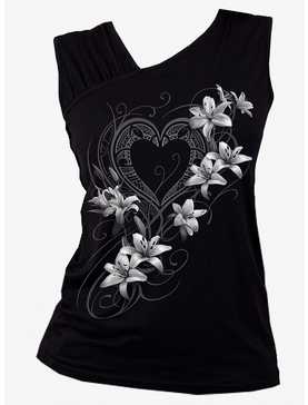 Pure Of Heart Gathered Shoulder Sleeveless Top, , hi-res
