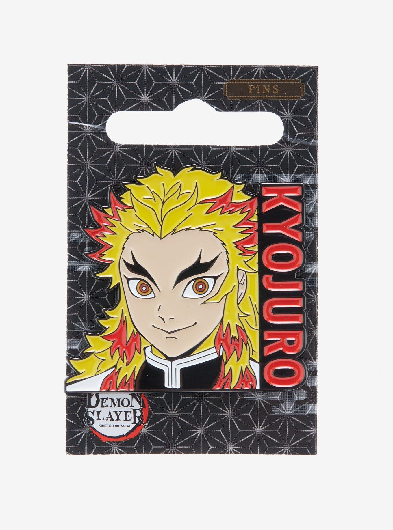 Demon Slayer: Kimetsu No Yaiba Kyojuro Rengoku Name Enamel Pin, , alternate
