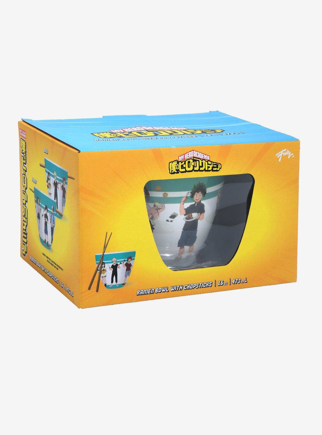 My Hero Academia Cooking Characters Ramen Bowl and Chopsticks, , alternate