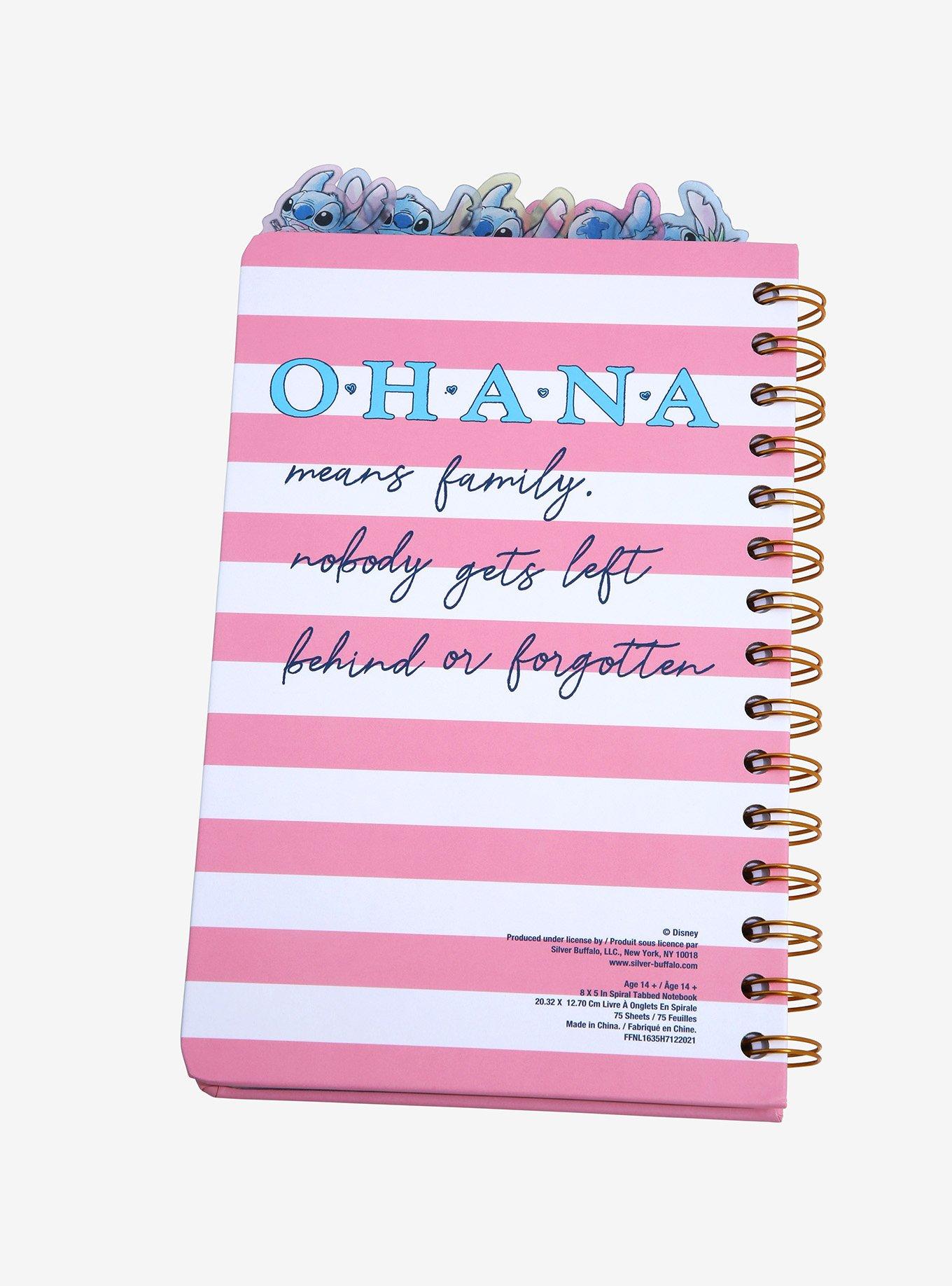 Disney Lilo & Stitch Striped Character Tab Journal - Boxlunch Exclusive, , alternate
