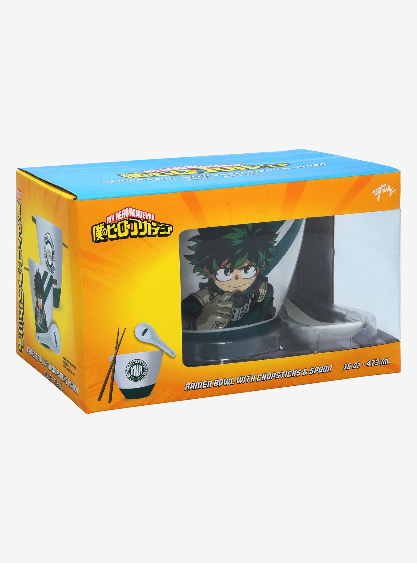 My Hero Academia Deku Ramen Bowl with Chopsticks and Spoon, , alternate