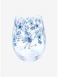 Disney Peter Pan Tinker Bell Floral Pose Wine Glass, , alternate