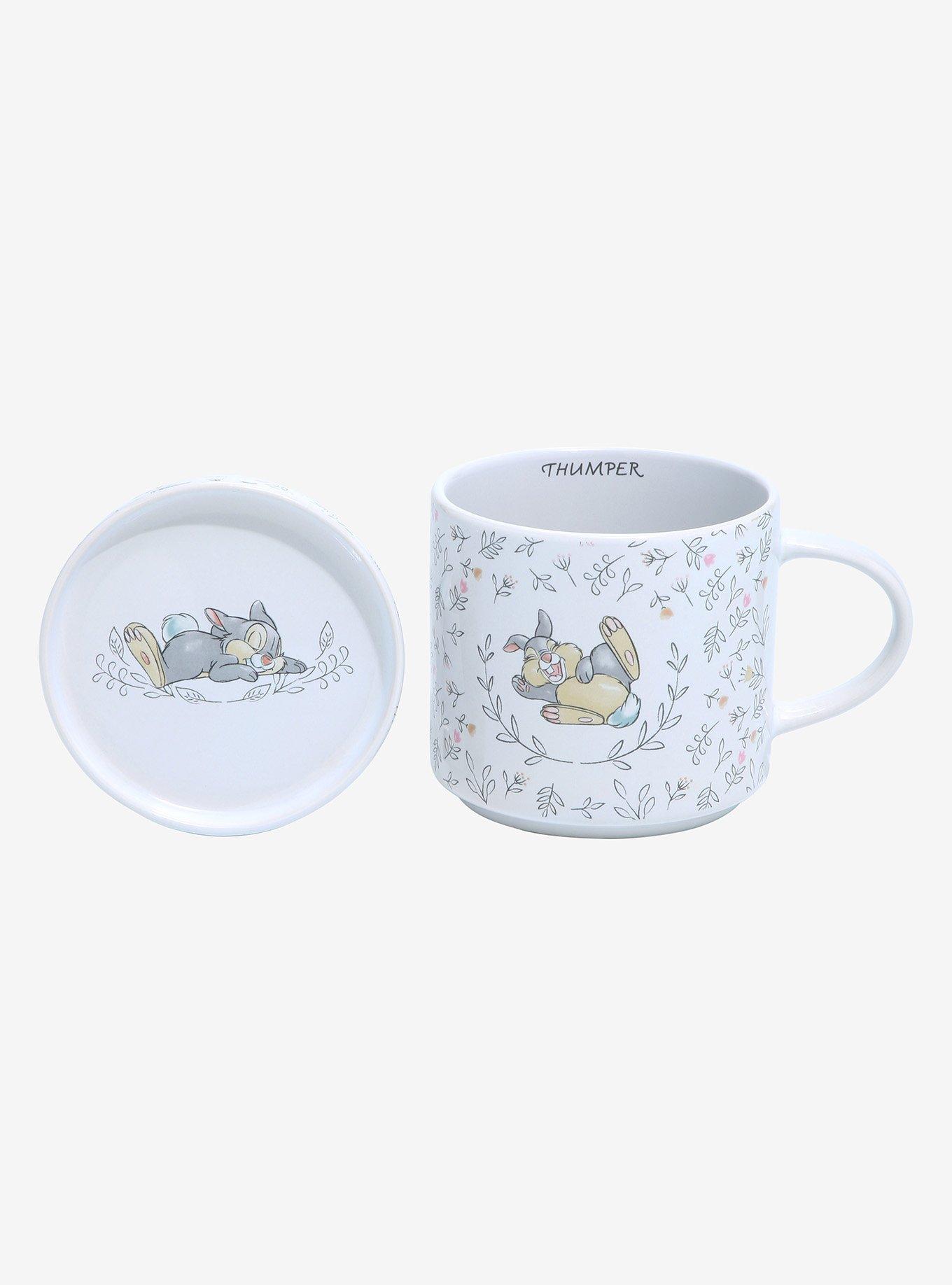 Disney Bambi Thumper Botanical Mug with Lid - BoxLunch Exclusive, , alternate