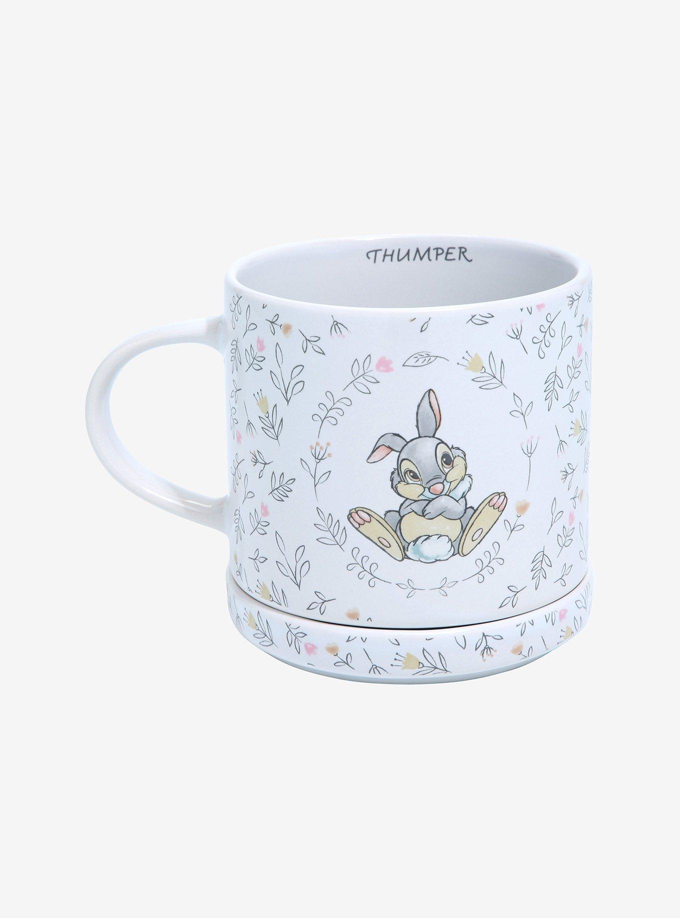 Disney Bambi Thumper Botanical Mug with Lid - BoxLunch Exclusive, , alternate