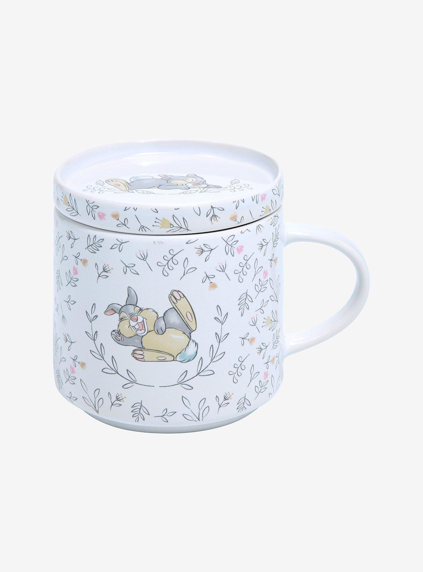 Disney Bambi Thumper Botanical Mug with Lid - BoxLunch Exclusive, , alternate