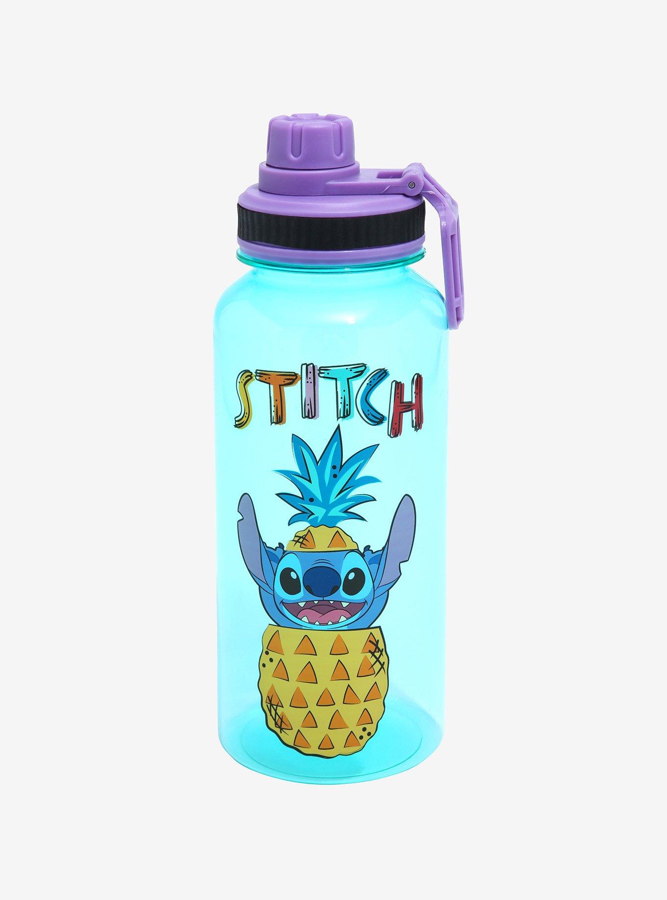 Disney Lilo & Stitch Tropical Sticker Water Bottle with Stickers, , alternate