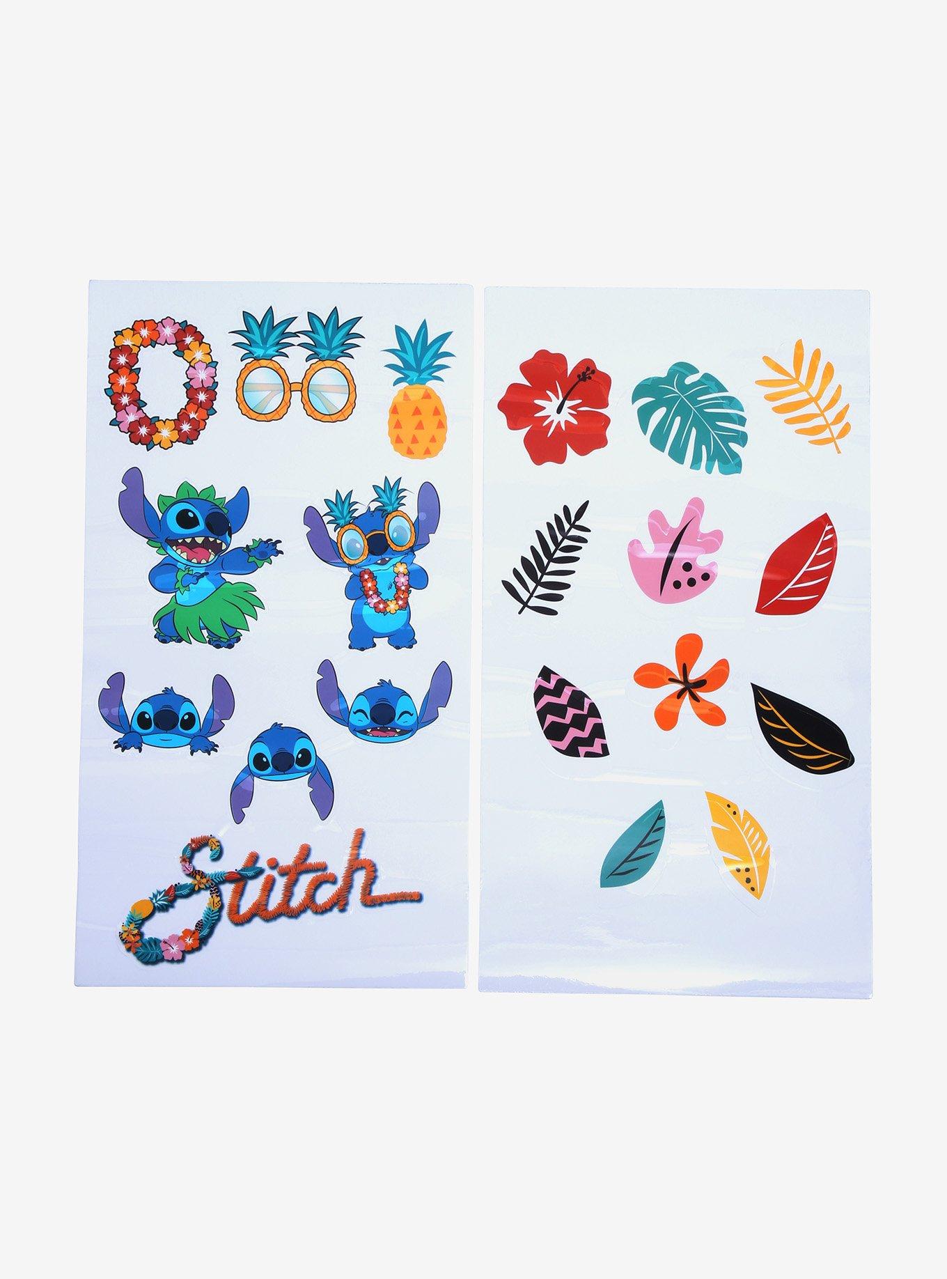 Disney Lilo & Stitch Tropical Sticker Water Bottle with Stickers, , alternate