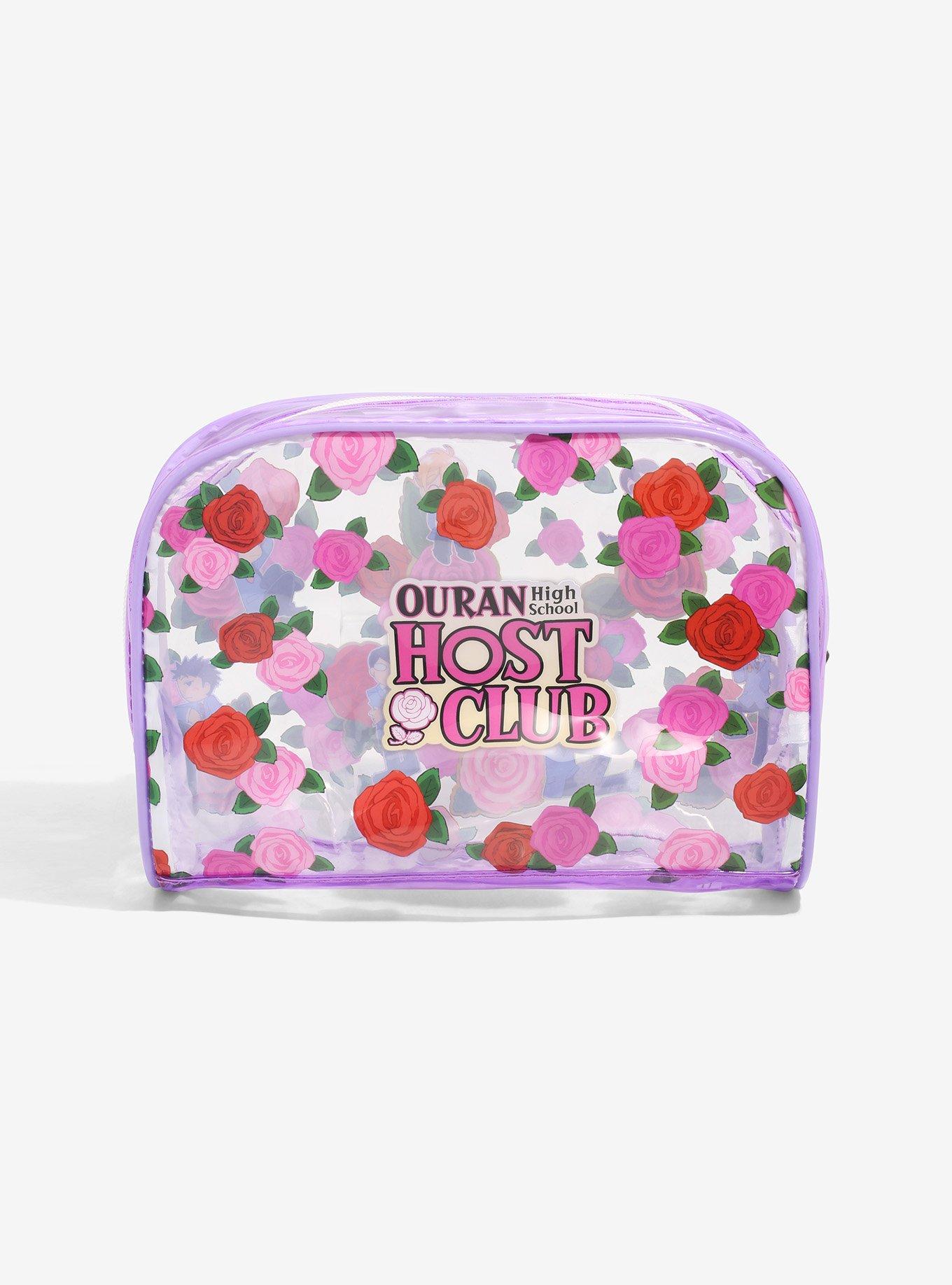 Ouran High School Host Club Roses Clear Makeup Bag, , alternate