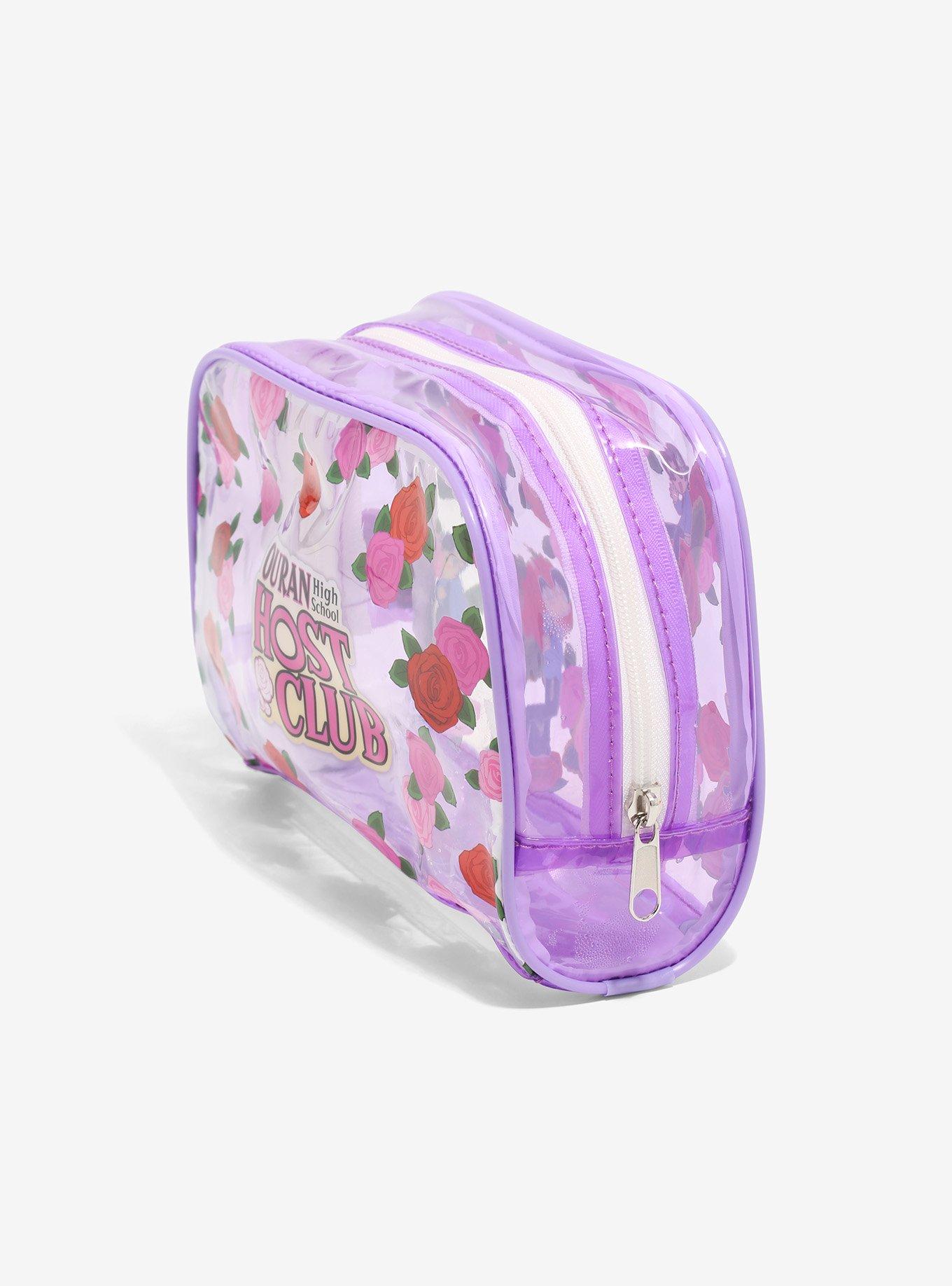 Ouran High School Host Club Roses Clear Makeup Bag, , alternate