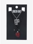 Green Day Heart Grenade Necklace Set, , alternate