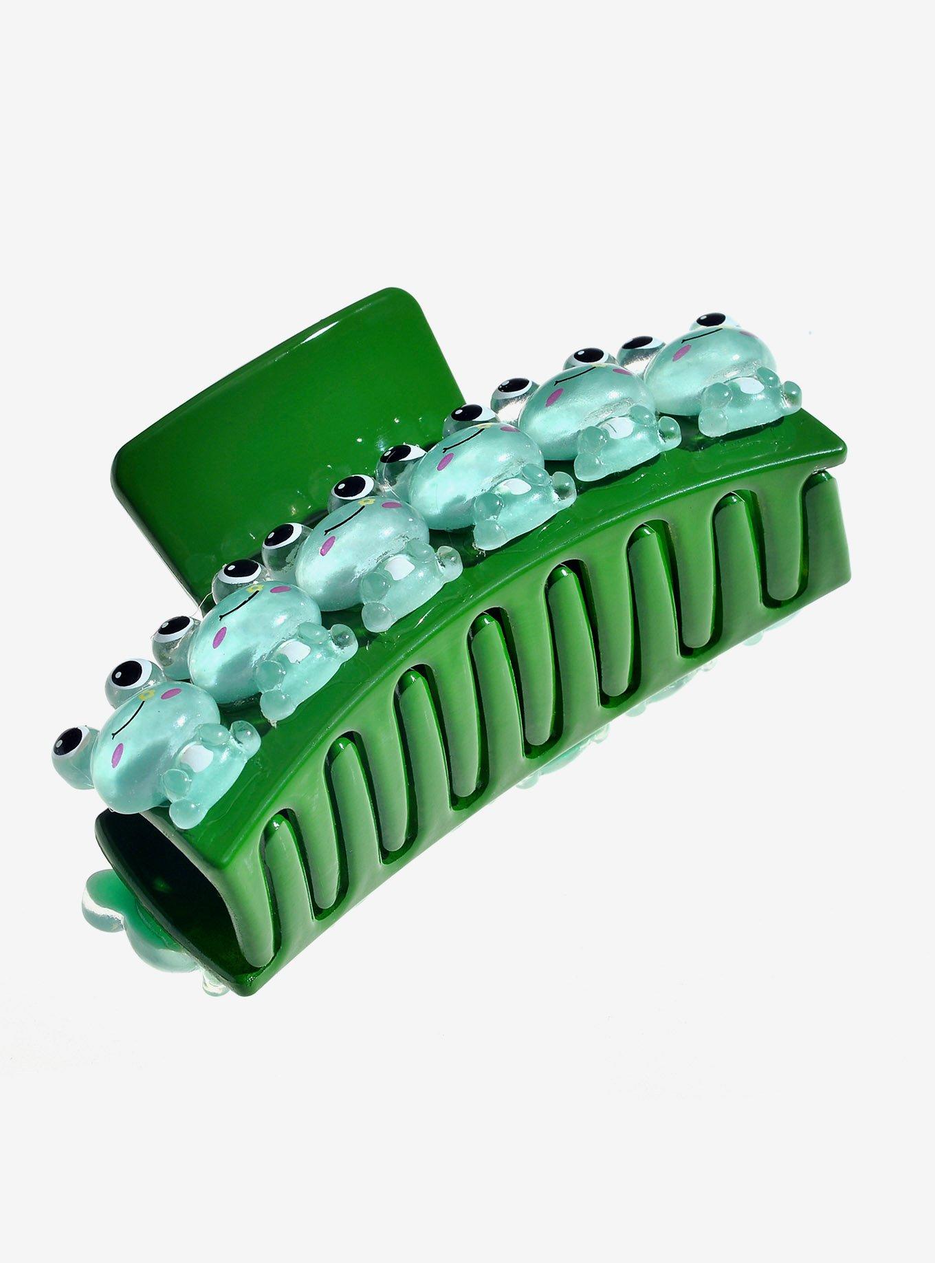 Garden Frogs Hair Clip, , alternate