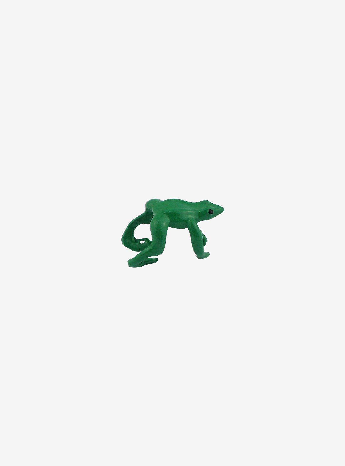 Green Figural Frog Ear Cuff, , alternate