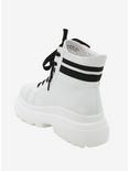 White & Black Varsity Stripe Chunky Hi-Top Sneakers, MULTI, alternate
