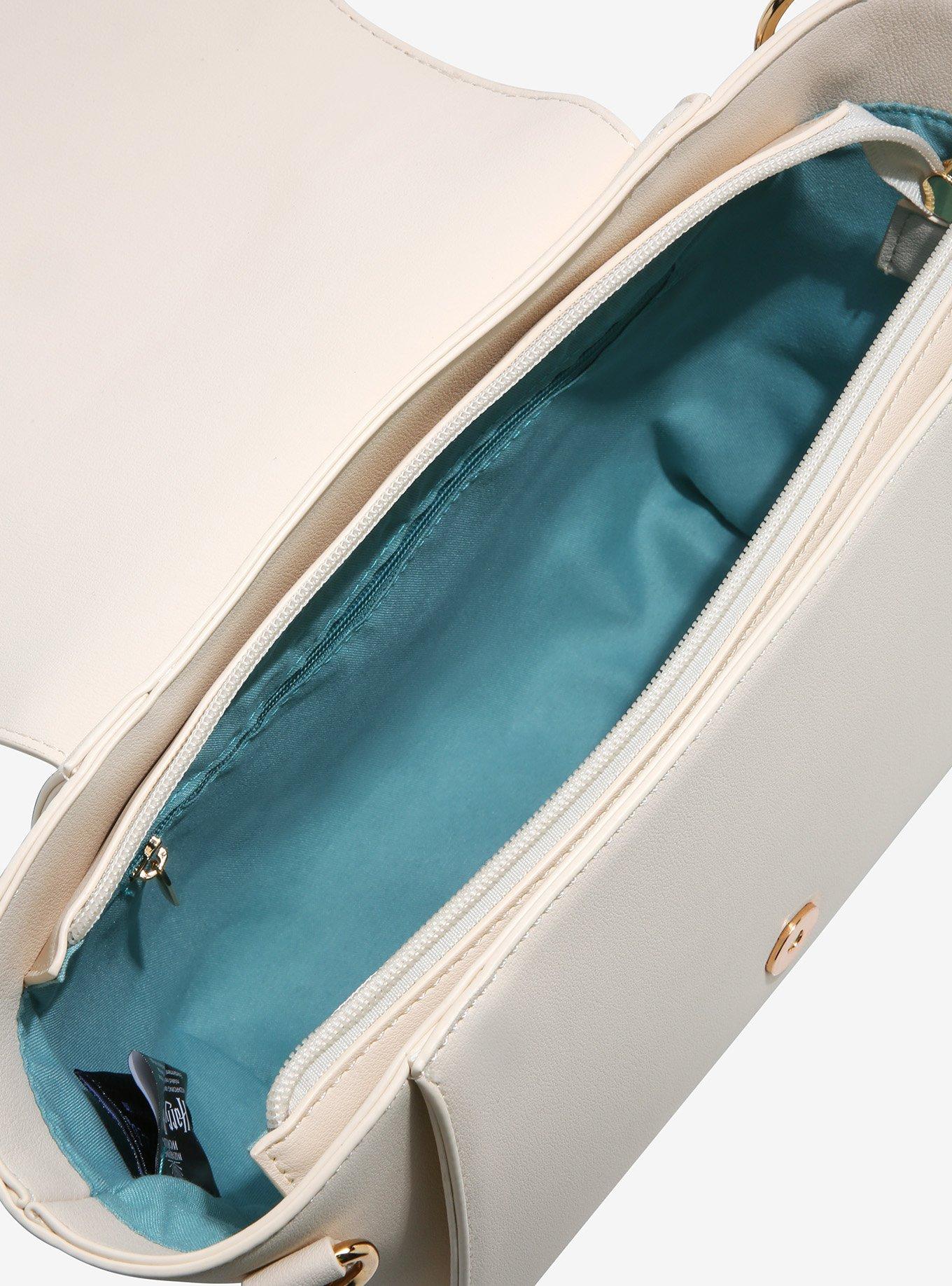 Harry Potter Deathly Hollows Logo Floral Handbag - BoxLunch Exclusive, , alternate