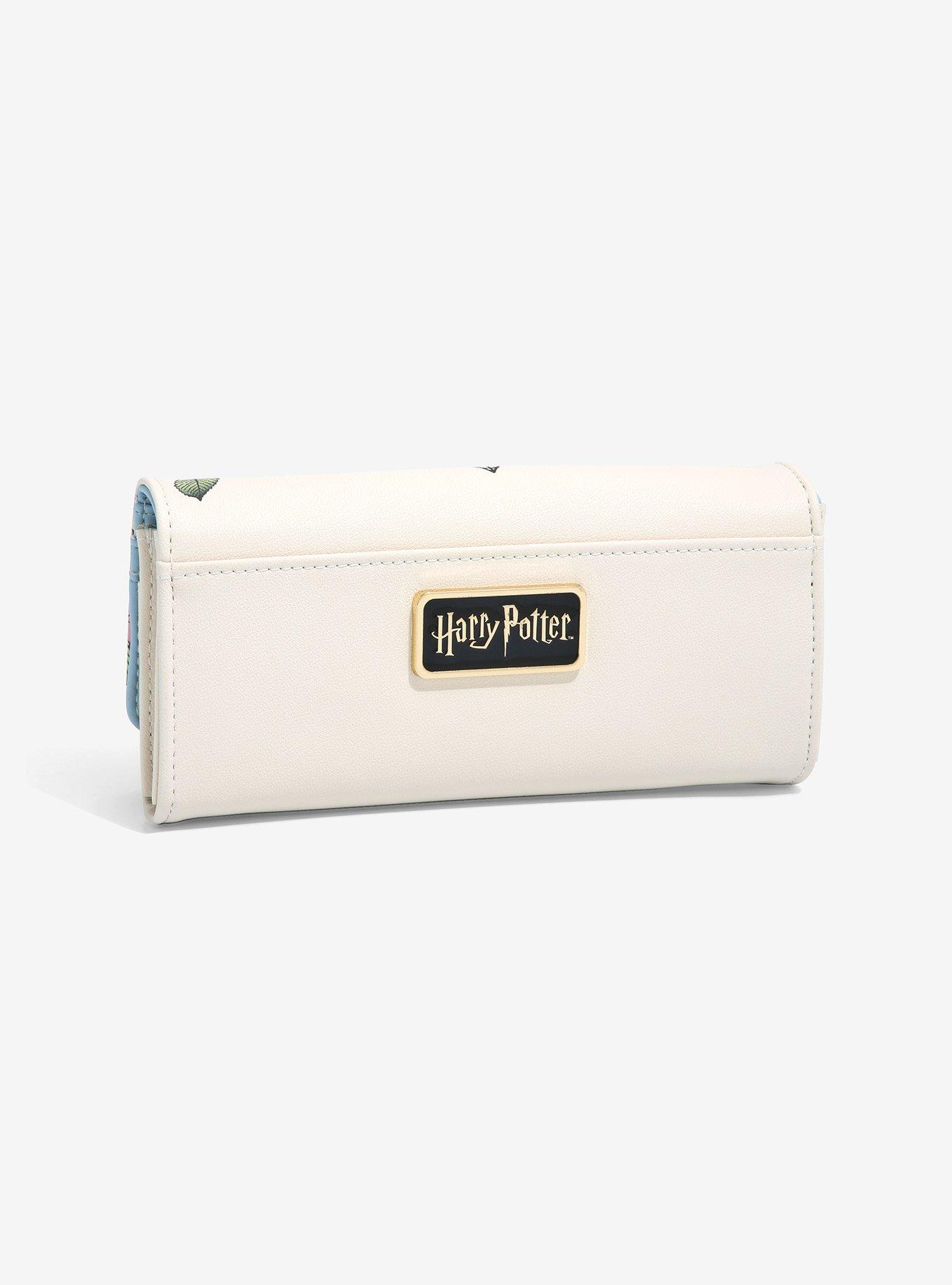 Harry Potter Deathly Hallows Logo Floral Wallet - BoxLunch Exclusive, , alternate