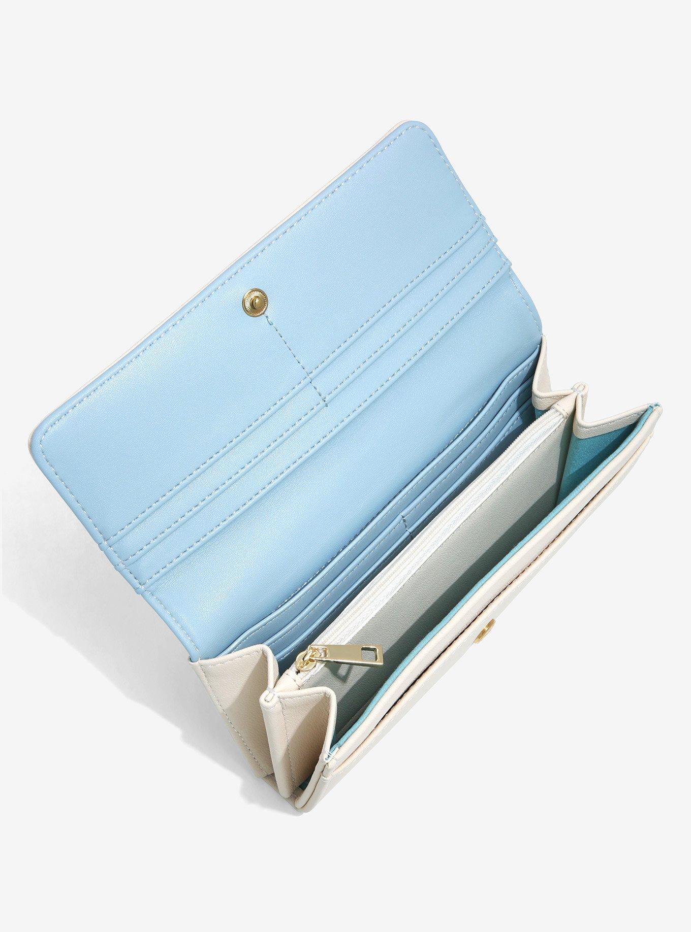 Harry Potter Deathly Hallows Logo Floral Wallet - BoxLunch Exclusive, , alternate