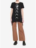 Moon Phase Shark Bite Girls T-Shirt, BLACK, alternate