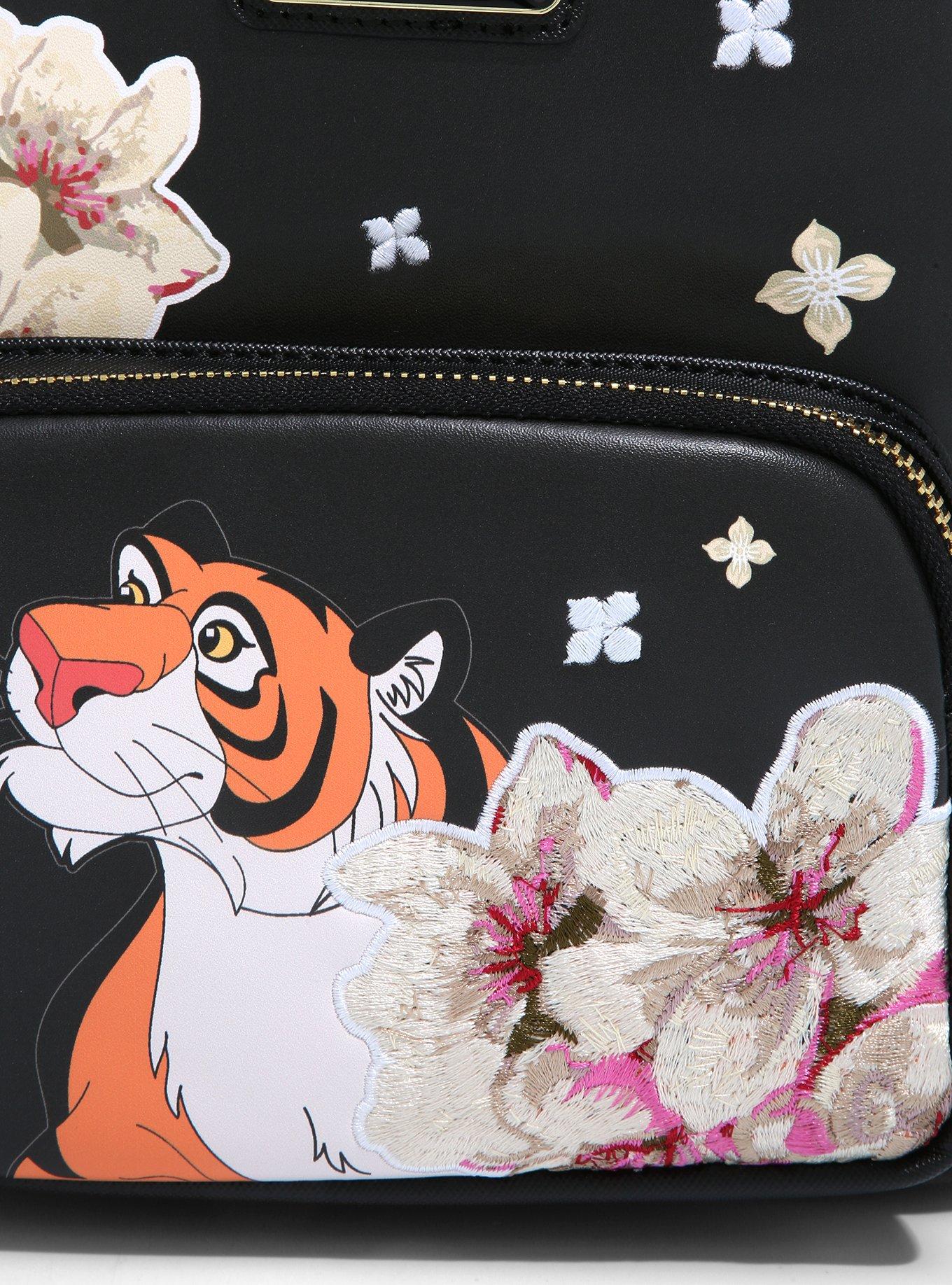 Loungefly Disney Aladdin Rajah Floral Mini Backpack - BoxLunch Exclusive , , alternate