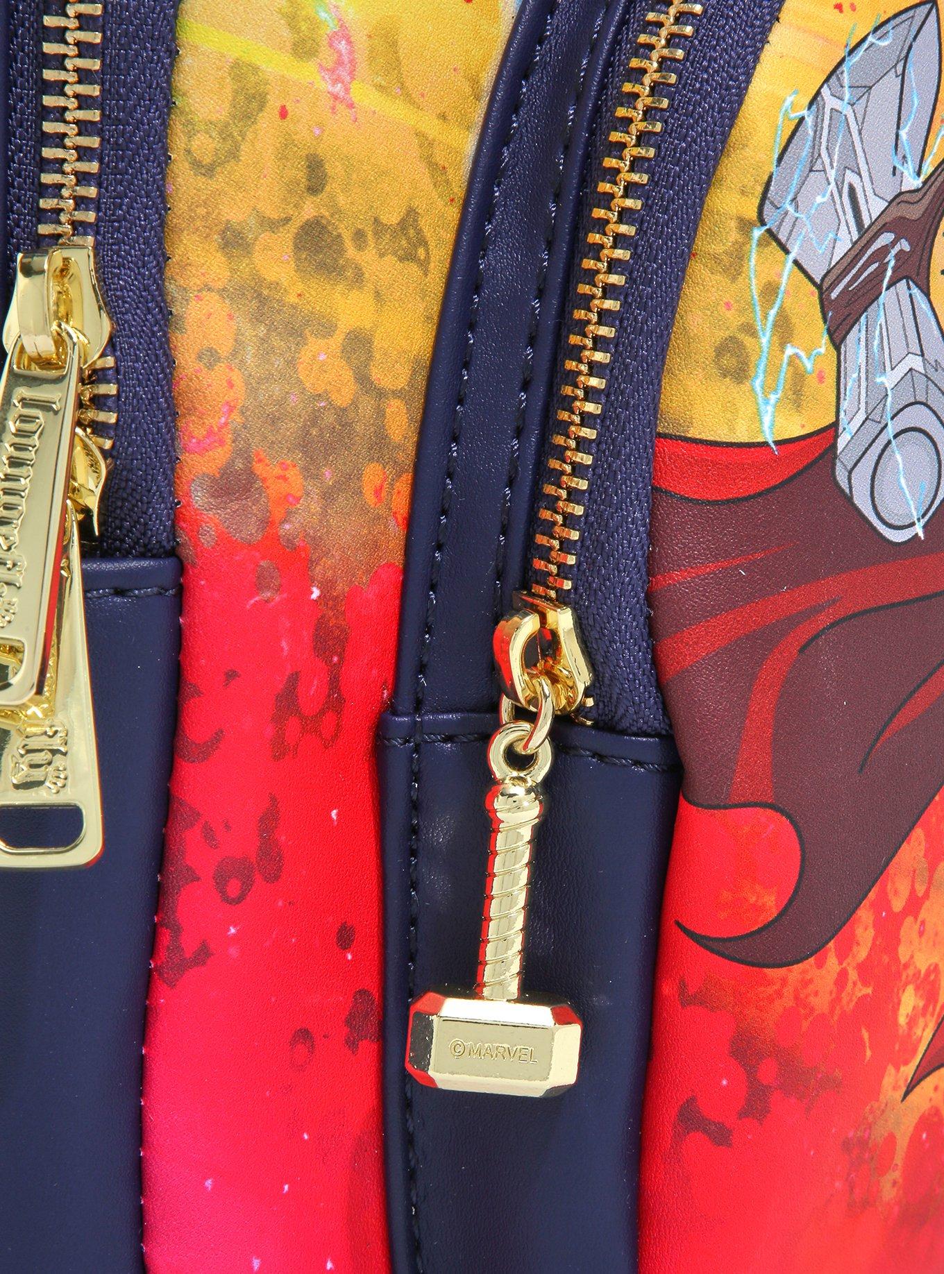 Loungefly Marvel Thor: Love and Thunder Chibi Mighty Thor & Thor Mini Backpack - BoxLunch Exclusive, , alternate