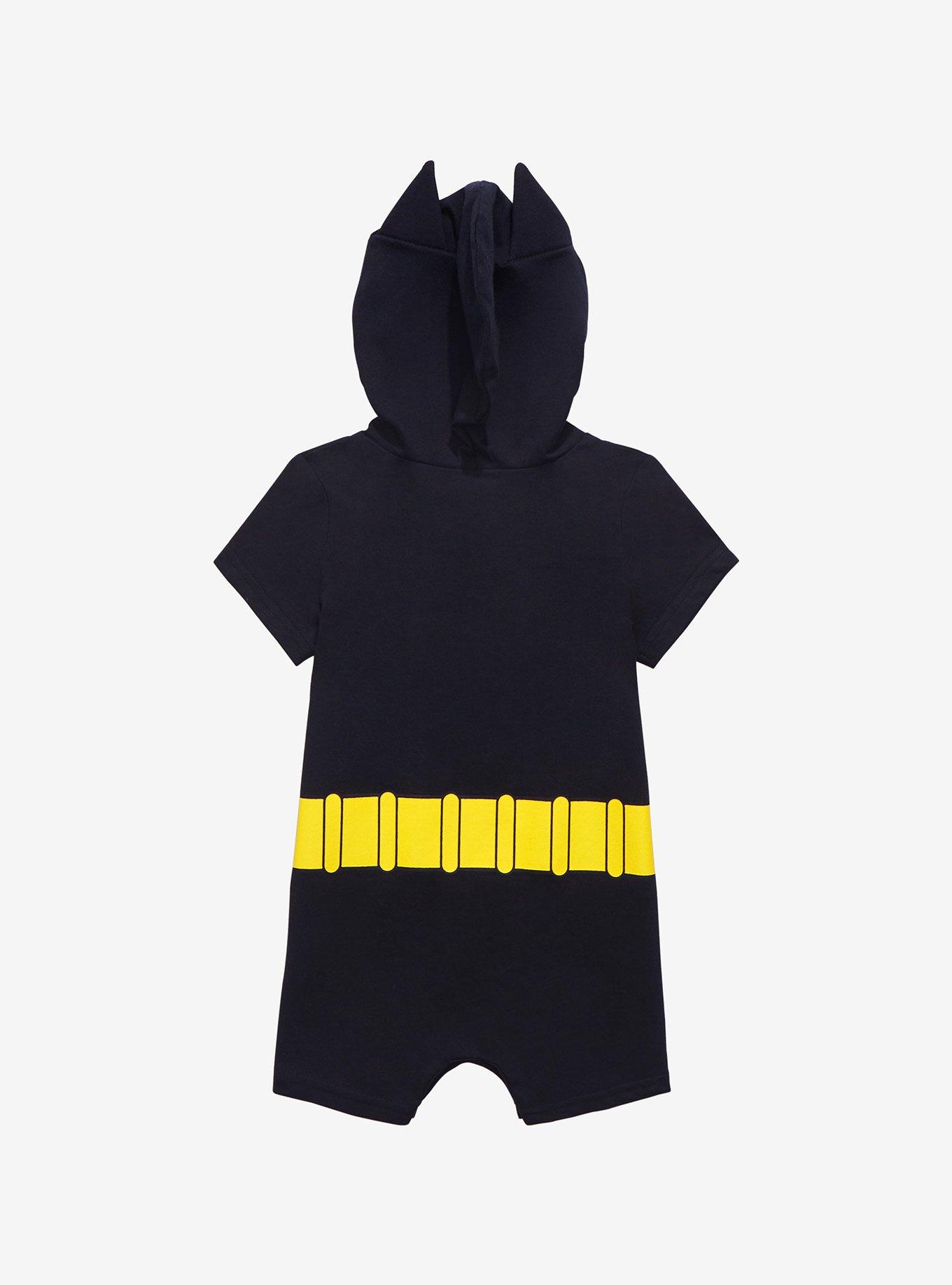 DC Comics Batman Outfit Infant One-Piece - BoxLunch Exclusive, BLACK, alternate