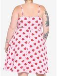 Pink Strawberry Button-Front Dress Plus Size, PINK, alternate