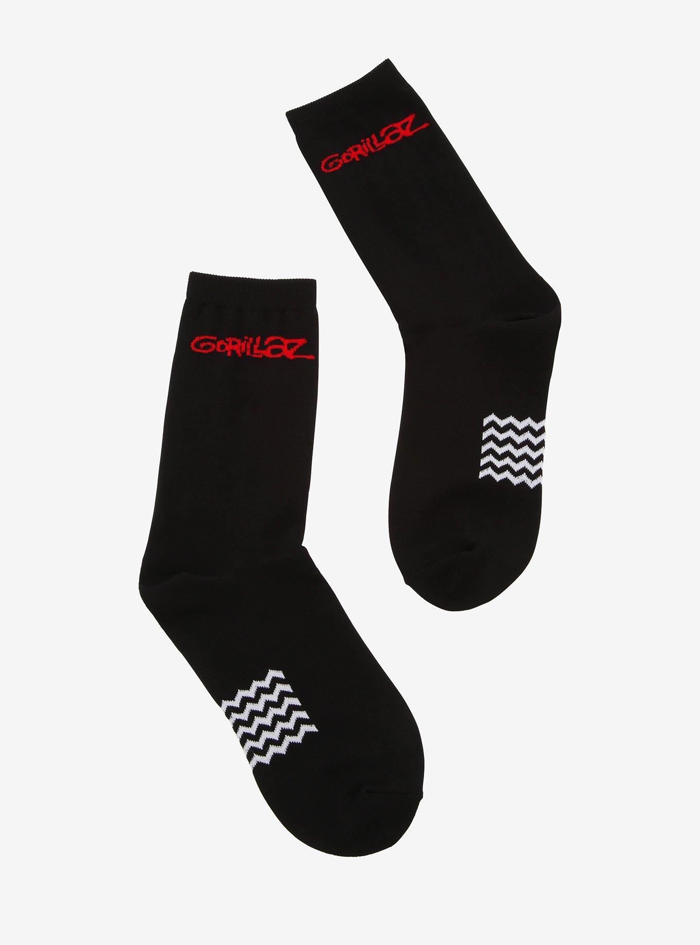 Gorillaz Logo Crew Socks, , alternate