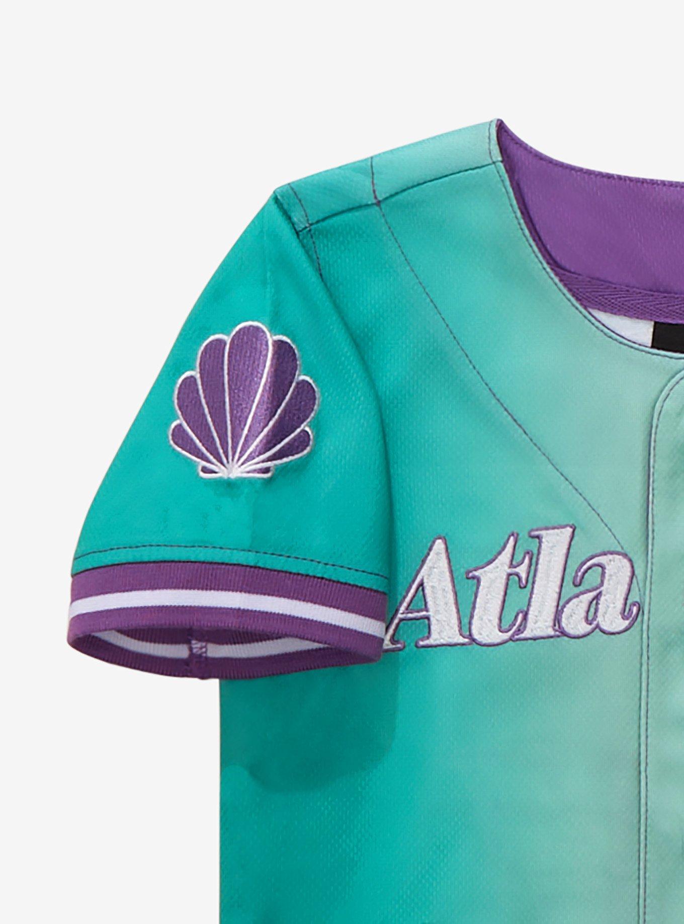 Disney The Little Mermaid Atlantica Toddler Baseball Jersey - BoxLunch Exclusive, MULTICOLOR OMBRE, alternate