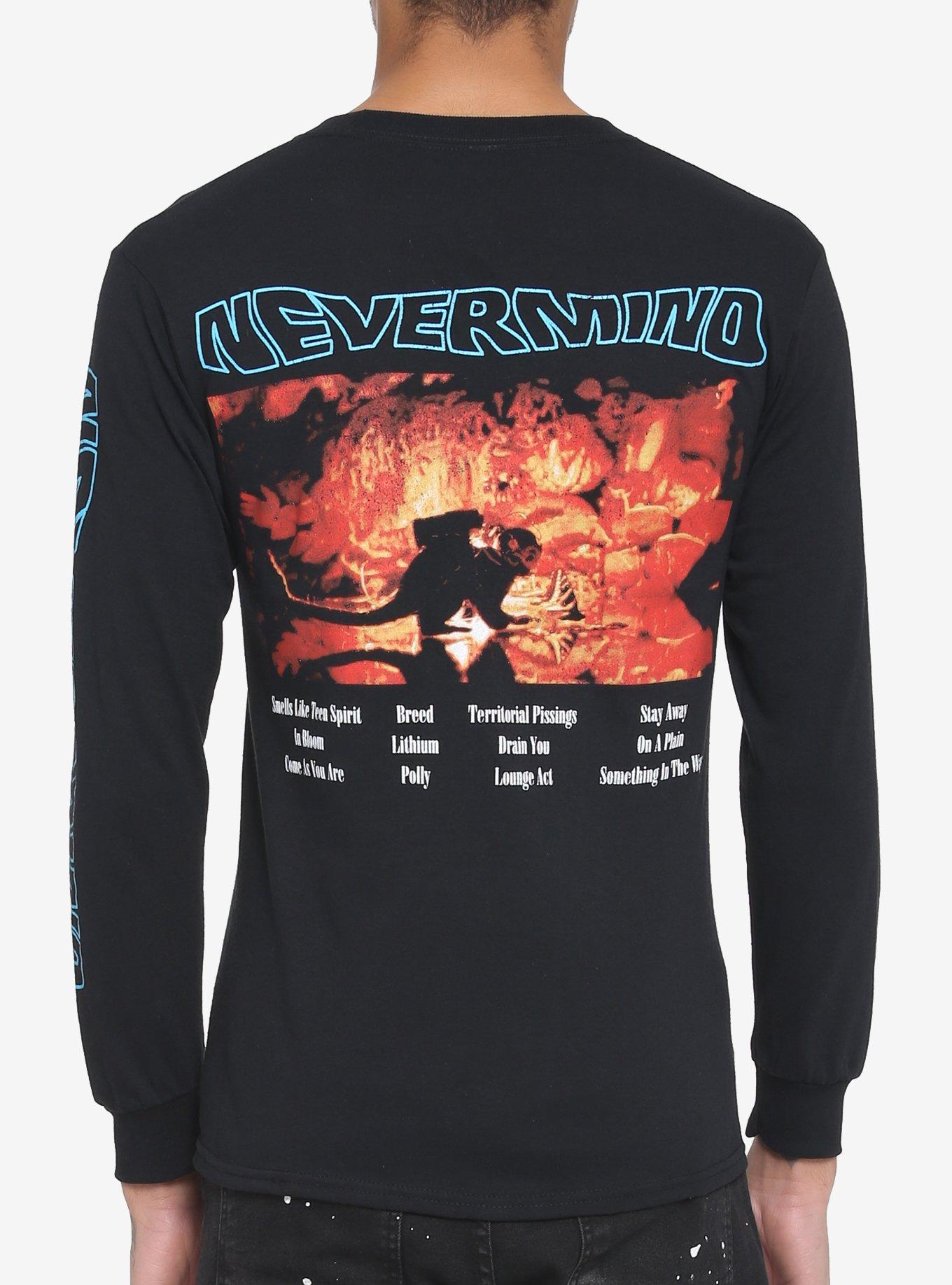 Nirvana Nevermind Tracklisting Long-Sleeve T-Shirt, BLACK, alternate