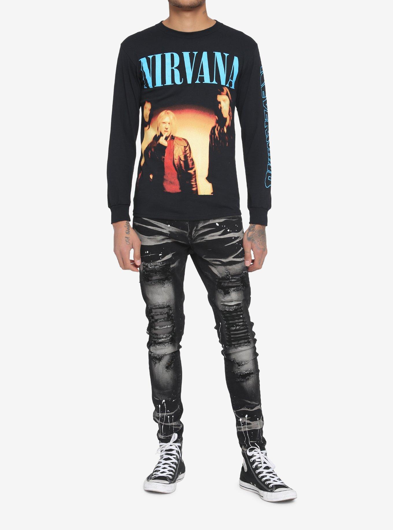 Nirvana Nevermind Tracklisting Long-Sleeve T-Shirt, BLACK, alternate