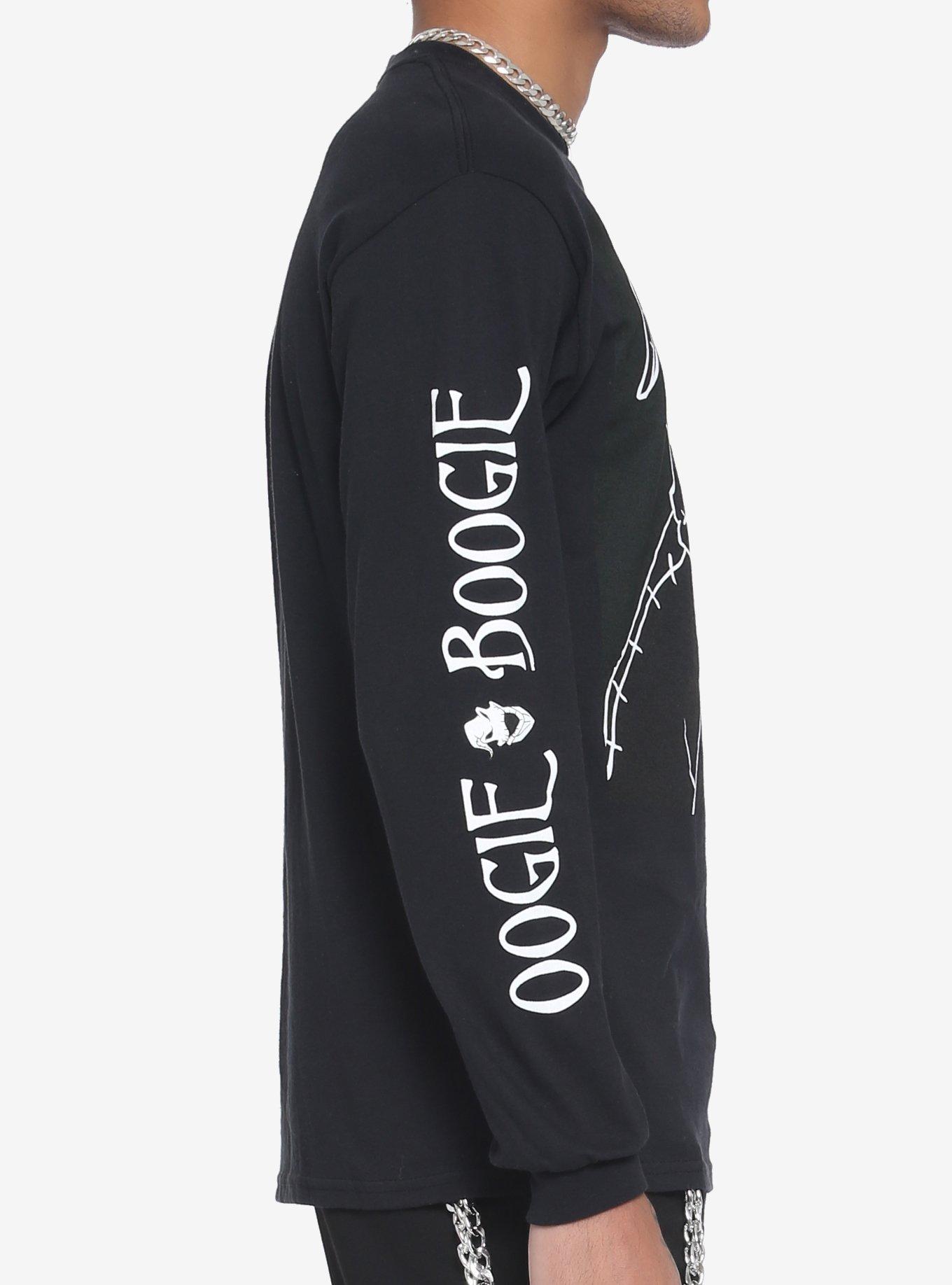 The Nightmare Before Christmas Oogie Boogie Split Long-Sleeve T-Shirt, BLACK, alternate