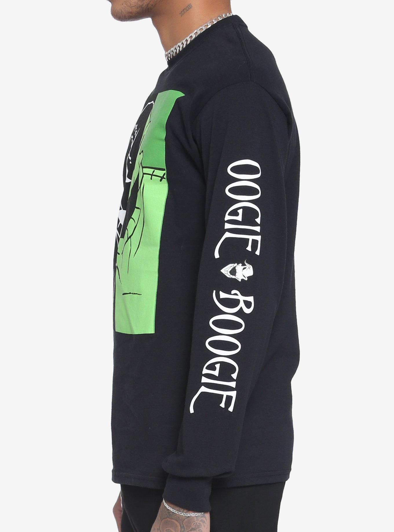 The Nightmare Before Christmas Oogie Boogie Split Long-Sleeve T-Shirt, BLACK, alternate